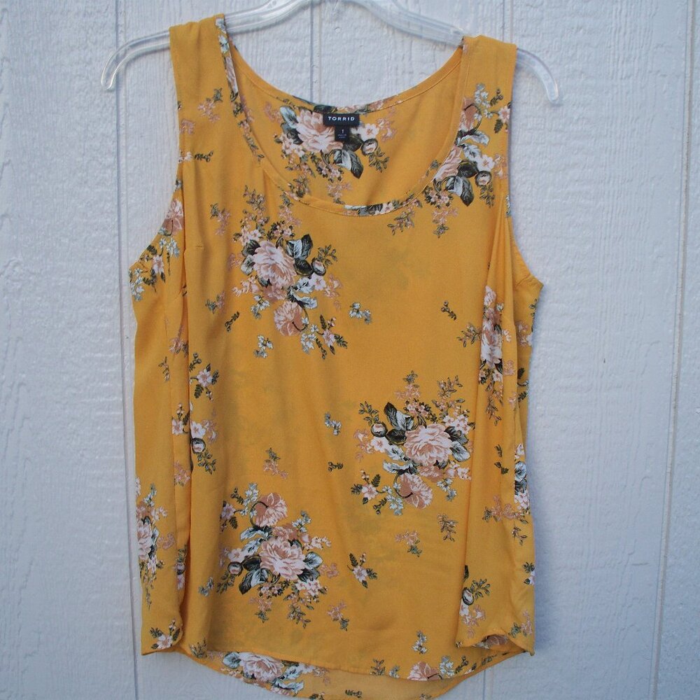 torrid sleeveless floral tunic top